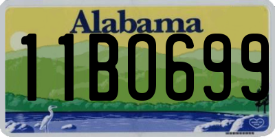 AL license plate 11BO699