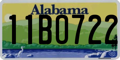 AL license plate 11BO722
