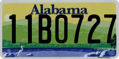 AL license plate 11BO727
