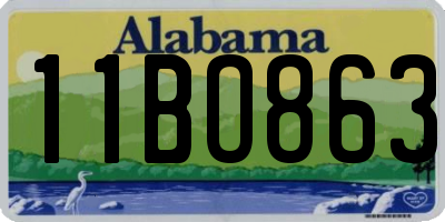 AL license plate 11BO863