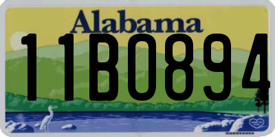 AL license plate 11BO894