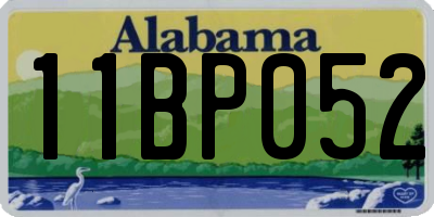 AL license plate 11BP052