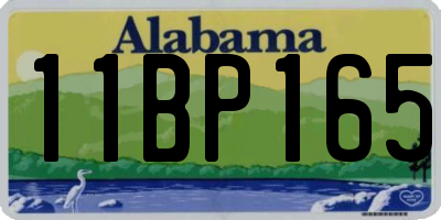 AL license plate 11BP165