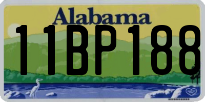 AL license plate 11BP188