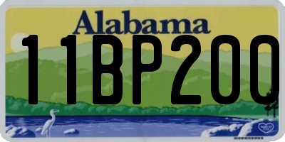 AL license plate 11BP200