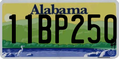 AL license plate 11BP250