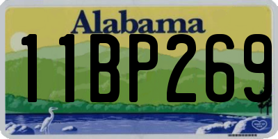 AL license plate 11BP269