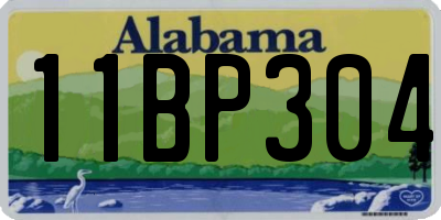AL license plate 11BP304