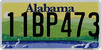 AL license plate 11BP473