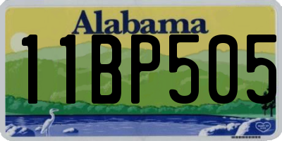 AL license plate 11BP505