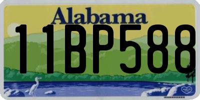 AL license plate 11BP588