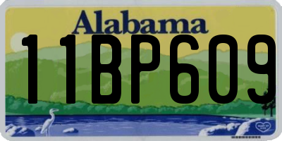 AL license plate 11BP609
