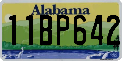 AL license plate 11BP642