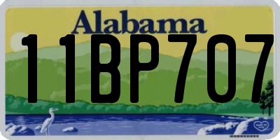 AL license plate 11BP707