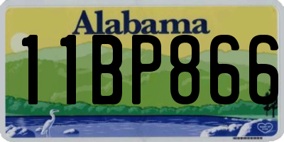AL license plate 11BP866