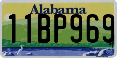 AL license plate 11BP969