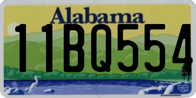 AL license plate 11BQ554