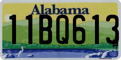 AL license plate 11BQ613