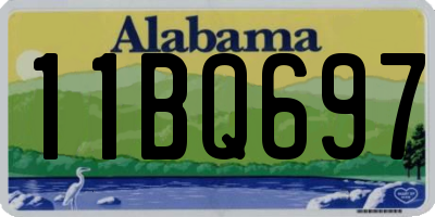 AL license plate 11BQ697