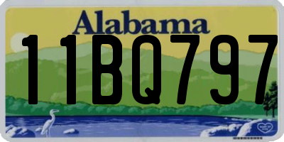 AL license plate 11BQ797