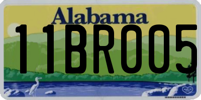 AL license plate 11BR005