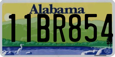 AL license plate 11BR854