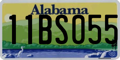 AL license plate 11BS055