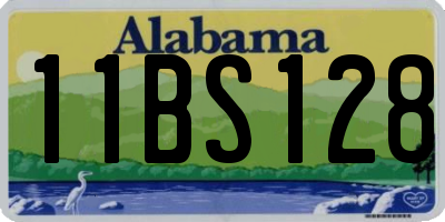 AL license plate 11BS128