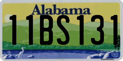 AL license plate 11BS131