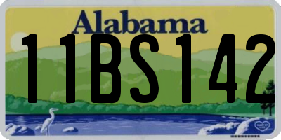 AL license plate 11BS142
