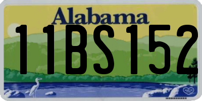 AL license plate 11BS152