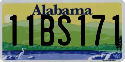 AL license plate 11BS171