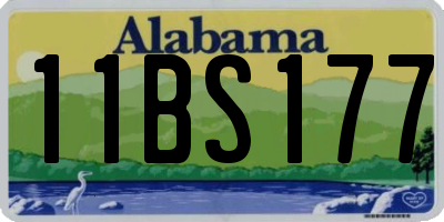 AL license plate 11BS177
