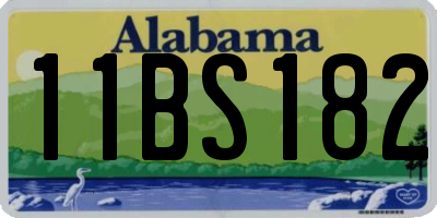 AL license plate 11BS182
