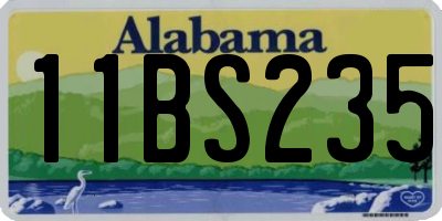 AL license plate 11BS235