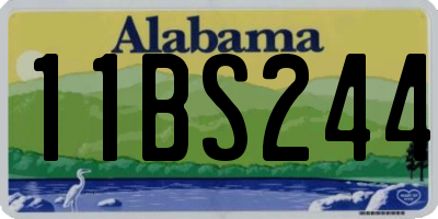 AL license plate 11BS244
