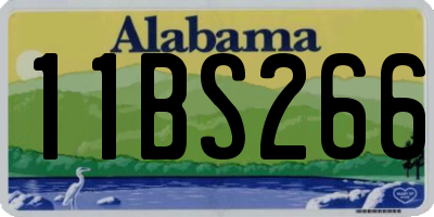 AL license plate 11BS266
