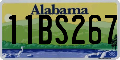 AL license plate 11BS267