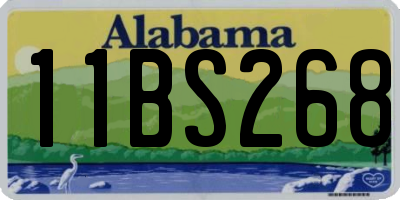 AL license plate 11BS268