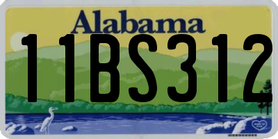 AL license plate 11BS312