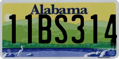AL license plate 11BS314