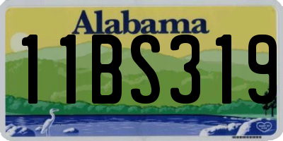 AL license plate 11BS319