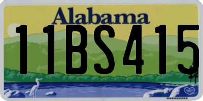 AL license plate 11BS415