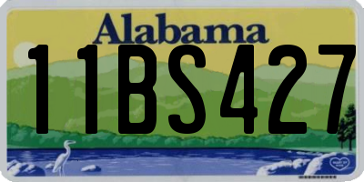 AL license plate 11BS427