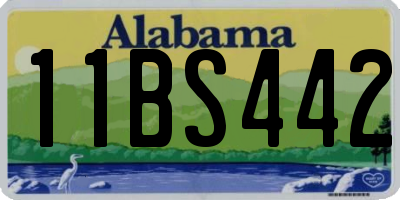 AL license plate 11BS442