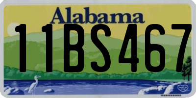 AL license plate 11BS467
