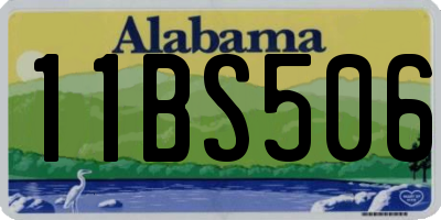 AL license plate 11BS506