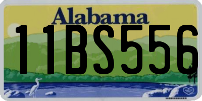 AL license plate 11BS556