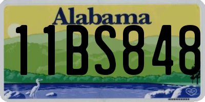 AL license plate 11BS848