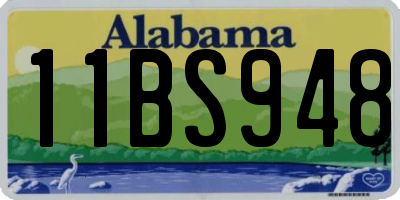 AL license plate 11BS948